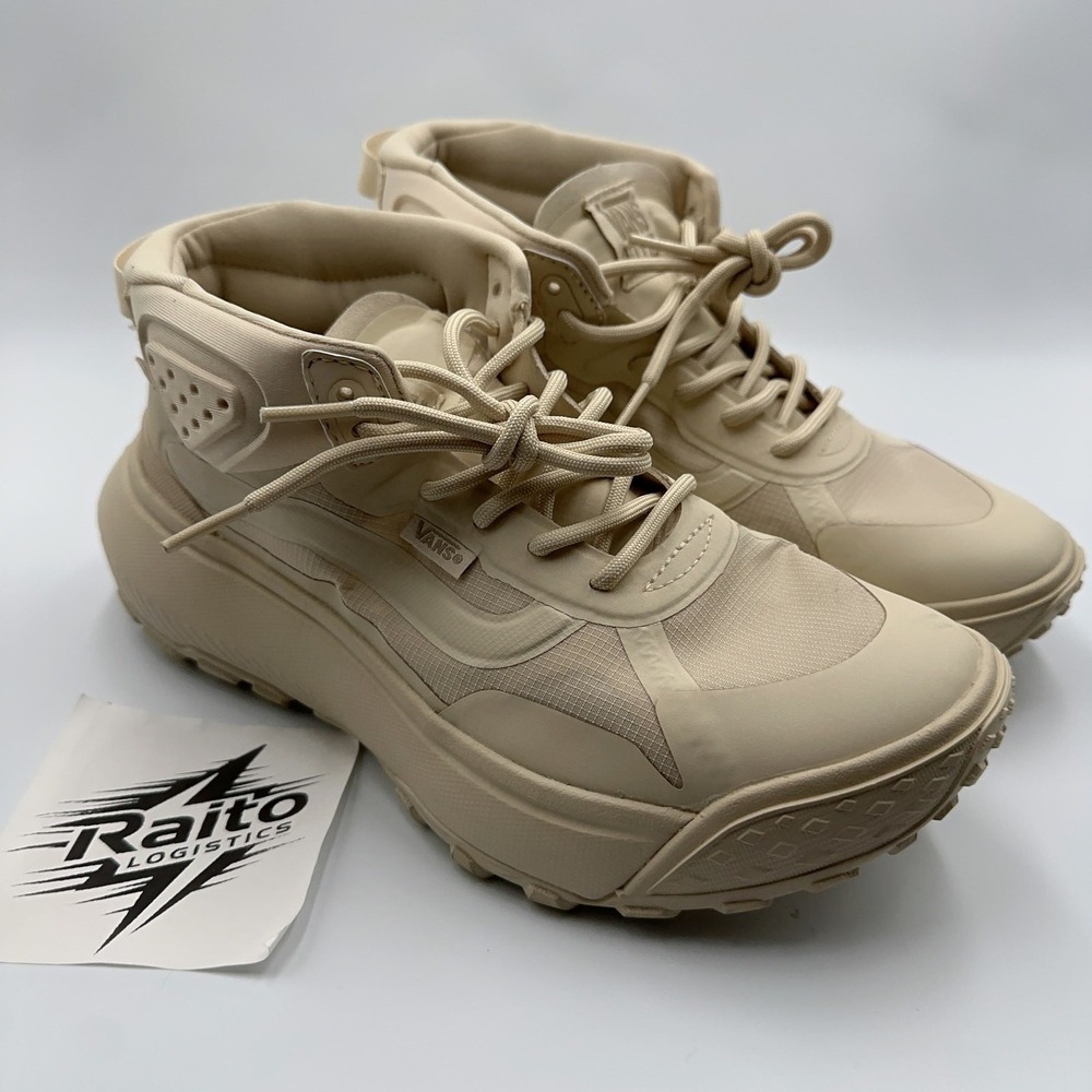 Mens Size 6.5 Vans Sneakers MTE Crosspath Mid Lace Up cream 721356 women 8